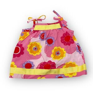 Hanna Anderson Pink Floral Pillowcase Dress Baby Size 50 cm 0-3 Months